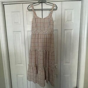 Madewell Gingham Midi Dress